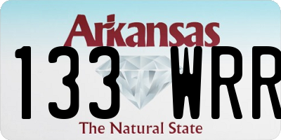 AR license plate 133WRR