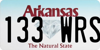 AR license plate 133WRS