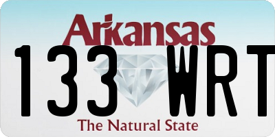 AR license plate 133WRT