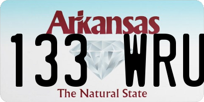 AR license plate 133WRU