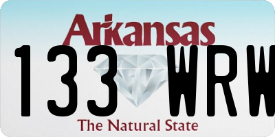AR license plate 133WRW