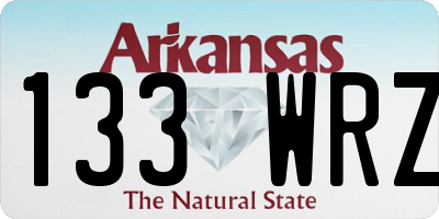 AR license plate 133WRZ
