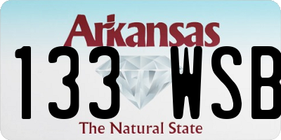AR license plate 133WSB
