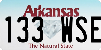 AR license plate 133WSE