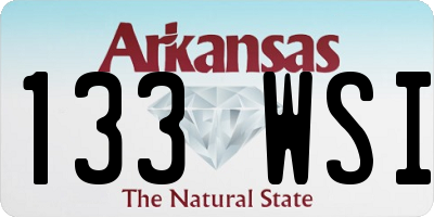AR license plate 133WSI