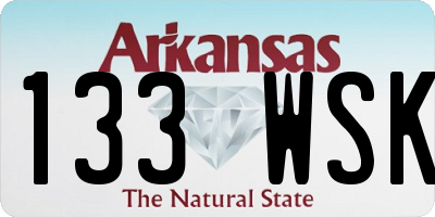 AR license plate 133WSK