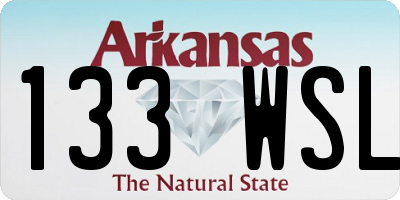 AR license plate 133WSL