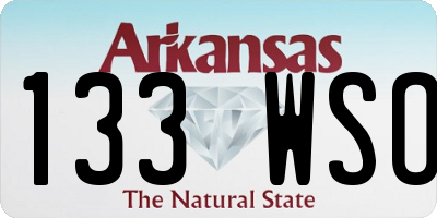 AR license plate 133WSO