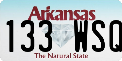 AR license plate 133WSQ