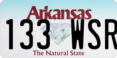 AR license plate 133WSR
