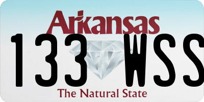 AR license plate 133WSS