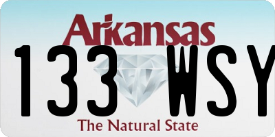 AR license plate 133WSY