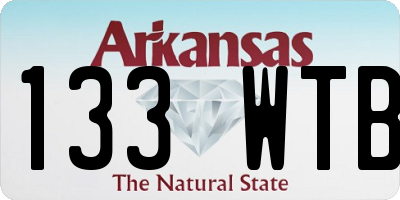 AR license plate 133WTB