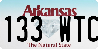 AR license plate 133WTC