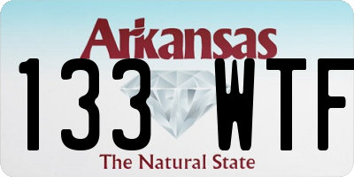 AR license plate 133WTF