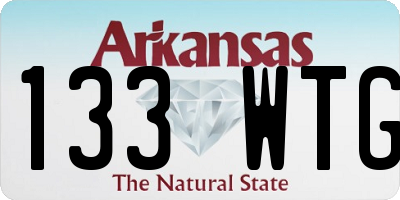 AR license plate 133WTG