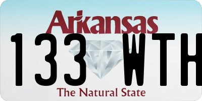 AR license plate 133WTH