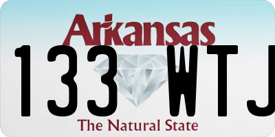 AR license plate 133WTJ