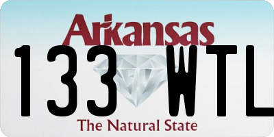 AR license plate 133WTL