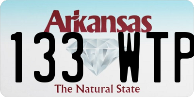 AR license plate 133WTP