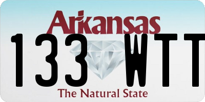 AR license plate 133WTT