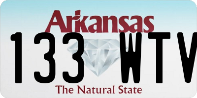 AR license plate 133WTV