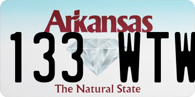 AR license plate 133WTW