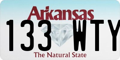 AR license plate 133WTY