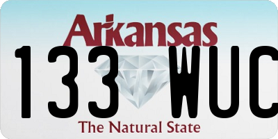 AR license plate 133WUC