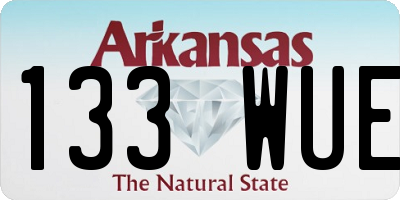 AR license plate 133WUE