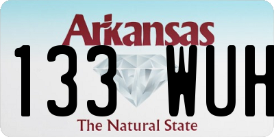 AR license plate 133WUH