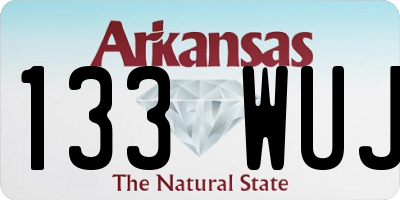 AR license plate 133WUJ