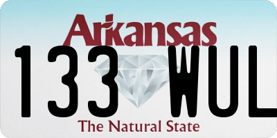 AR license plate 133WUL