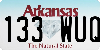 AR license plate 133WUQ