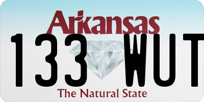 AR license plate 133WUT