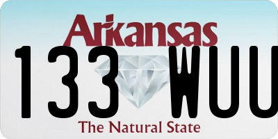 AR license plate 133WUU