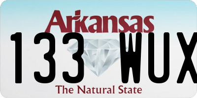 AR license plate 133WUX