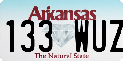 AR license plate 133WUZ