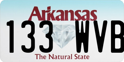 AR license plate 133WVB