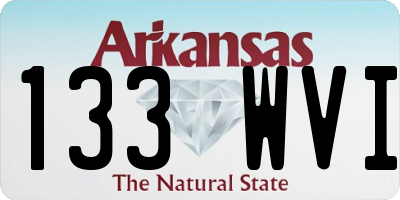 AR license plate 133WVI