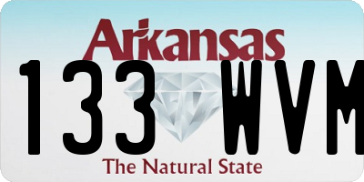 AR license plate 133WVM