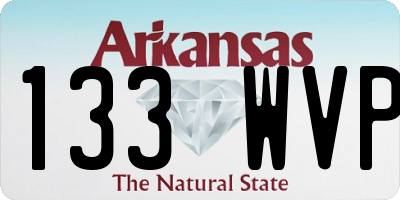 AR license plate 133WVP