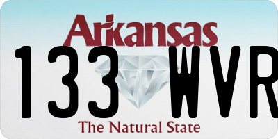 AR license plate 133WVR