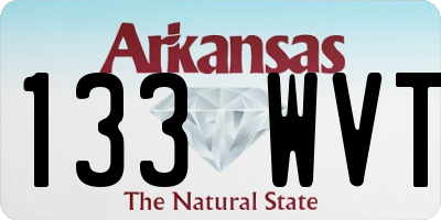 AR license plate 133WVT