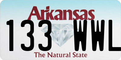 AR license plate 133WWL