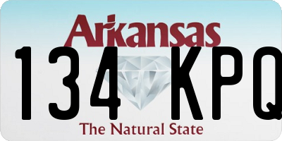 AR license plate 134KPQ