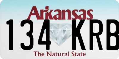 AR license plate 134KRB