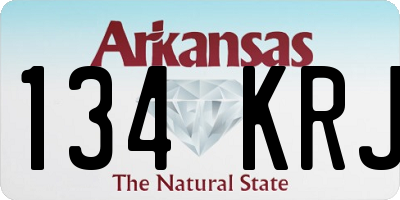 AR license plate 134KRJ