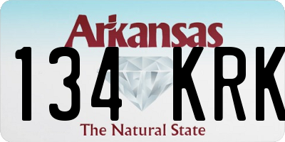 AR license plate 134KRK