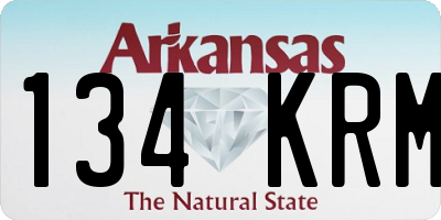 AR license plate 134KRM